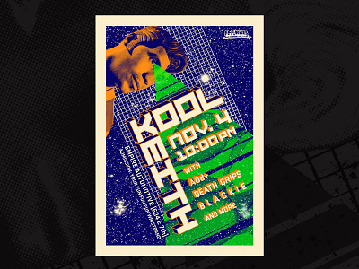 Kool Keith Poster adam mendez gigposter halftones hiphop illustration poster posterdesign screen print snackmachinecreative