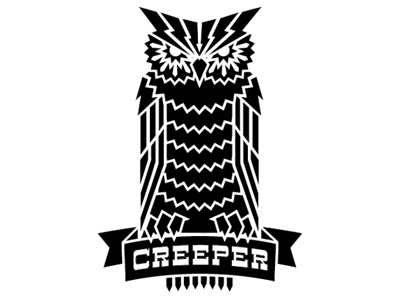 Owl Creeper creeper icon illustration lightning bolts owl