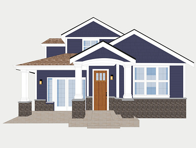 Private House design graphic design home house icon illustration private house vector