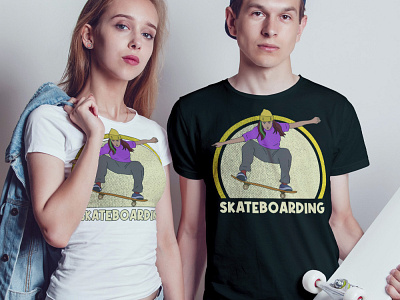 Skateboarding design drawing illustration skate skateboarding tshirt