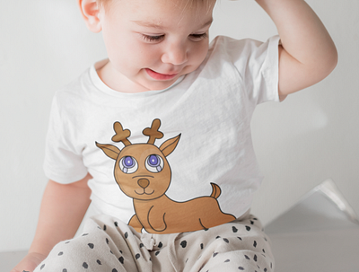 Adorable Reindeer christmas cute design graphic design illustration kawaii kids reindeer