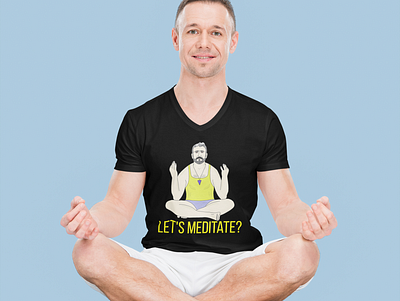Let's Meditate? drawing graphic design health illustration meditate meditation yoga
