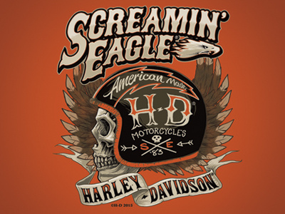 H-D Motorcycles coverart harley harleydavidson illustration motorcycle screamineagle