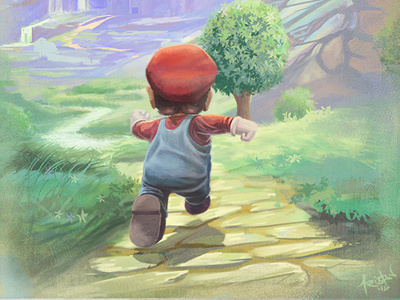 Super Mario 64: 20th Anniversary mario n64 nintendo painting supermario twentyyears