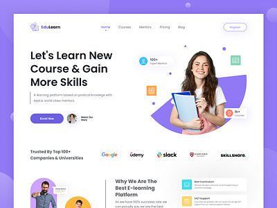 Saas Landing page Design