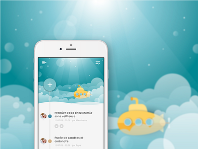 Happeez - bath univers app baby bath care illustration lifestyle mobile social univers