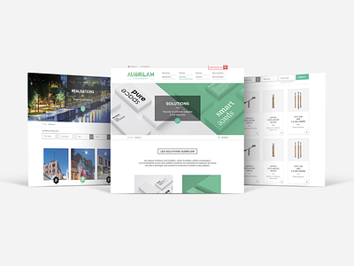 Aubrilam ecommerce eshop green industry space ux webdesign white