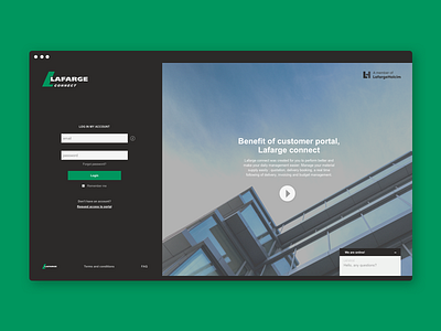 connection customer portal access account connect connection customer green lafarge login poc portal
