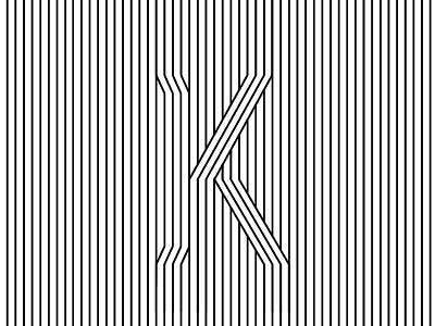 K is for OK 36daysoftype graphic design illustration letter lineart logo opart type typo typography vector