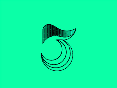 Oh so three! 36daysoftype dribbble graphic design illustration letter lineart logo space type typo typography