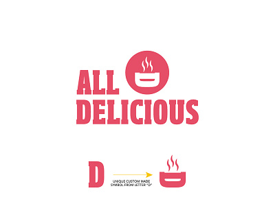 All Delicious branding custom design food graphic design icon logo symbol vector