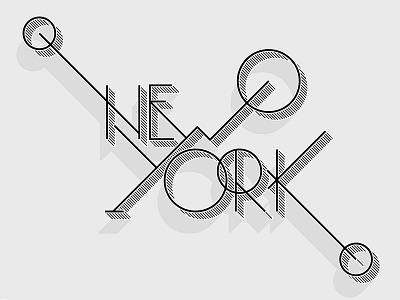 NYC = LOVE art design geometry graphic illustration lineart monoline nyc symbol type typography