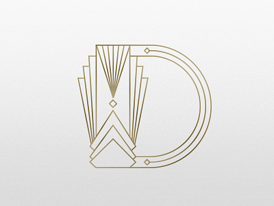 Deco, Art Deco 36daysoftype art design dropcap graphic illustration lineart monoline symbol type typography