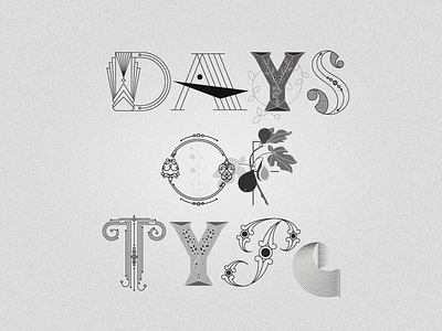 Days of Type 36daysoftype design dropcap graphic illustration letter logo modern retro type typography vector