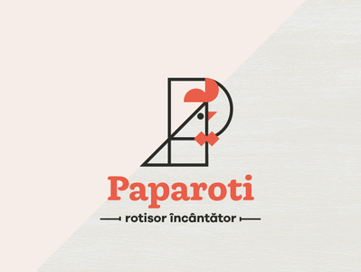 Paparoti rotisserie branding design graphic graphic design icon illustration logo restaraunt retro type typography vector