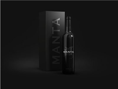 Manta Merlot branding manta mockup ray wine