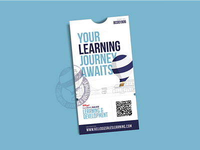 Your Learning Journey Awaits branding clean design illustrator marketing photoshop poster qr code