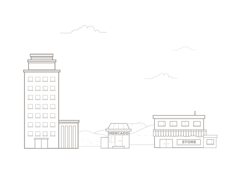 Buildings Animations animation building line market minimalistic simple store