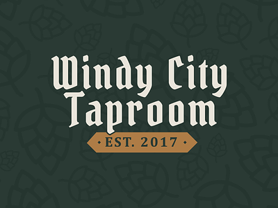 Windy City Taproom Logo 2017 brand city established logo simple taproom windy