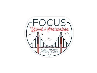 Focus Logo badge black branding california innovation logo minimalistic red san francisco
