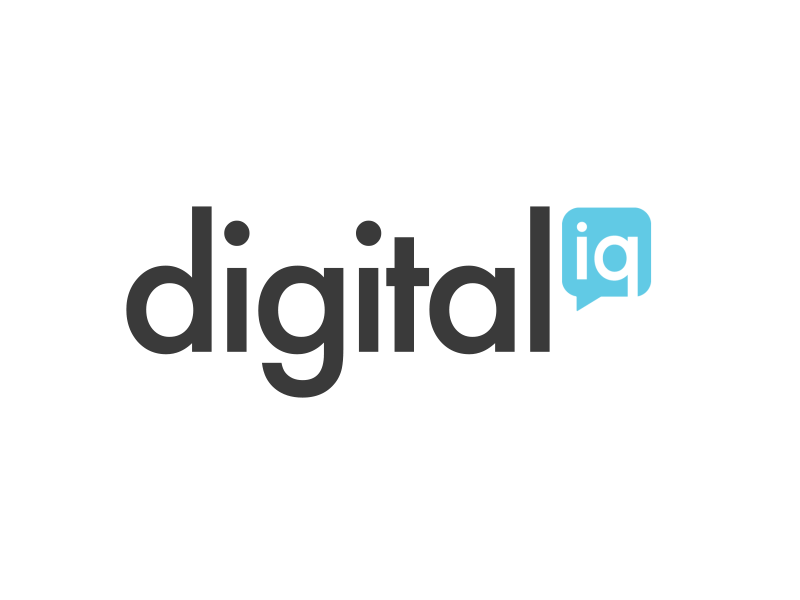 Digital IQ Animation animation black blue bubble clean digital futura iq logo minimal simple web