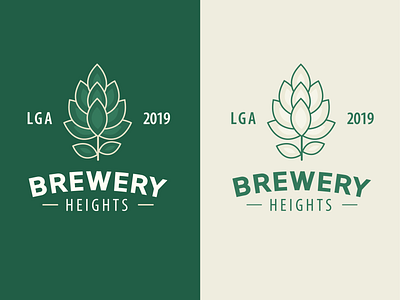 Brewery Heights beer beer branding branding brew brewery brewery logo heights hopps lga