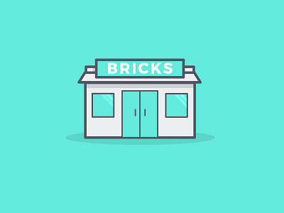 Bricks & Clicks bricks building icon iconset illustration store