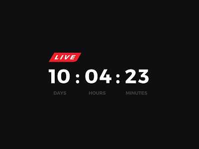 Timer - Kellogg Commercial Live event live timer