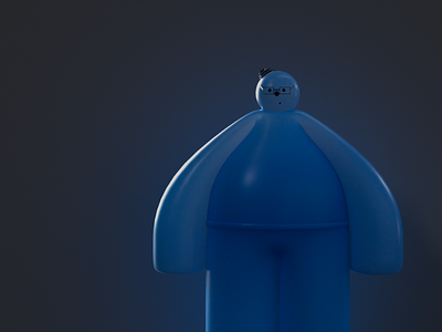 boi blu 3d arnold character maya