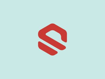hex—agon hexagon shape mark logo red focus lab wip simple