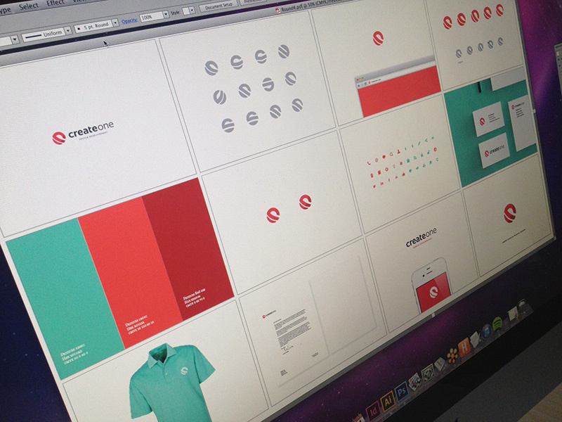 red focus lab branding mark tilted logo red identity clean minimal