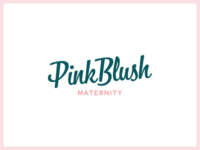 isn’t she lovely? feminine focus lab lettering logo maternity pink pregnant script