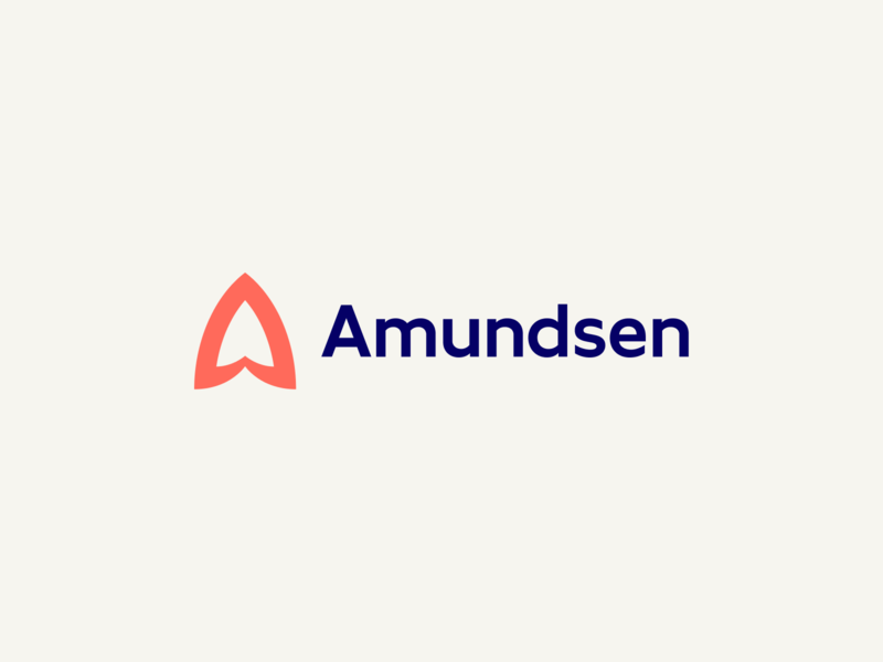 Amundsen amundsen blue brand identity illustration logo mark monogram orange red