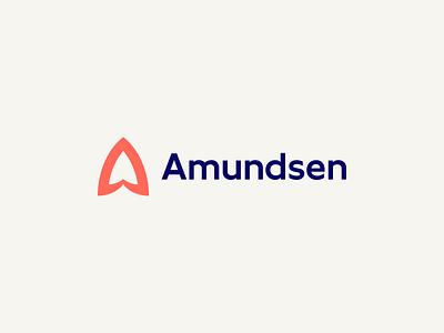 Amundsen amundsen blue brand identity illustration logo mark monogram orange red