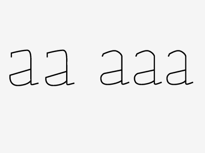 aa, aaa a font letter type design typography