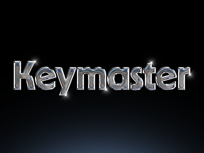 Keymaster brand chrome custom game identity keymaster logo type design typography