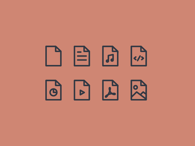 File types acrobat adobe document excel file focus lab html icon icons image music video