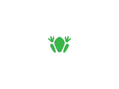 Frog brand focus lab frog green logo mark symbol