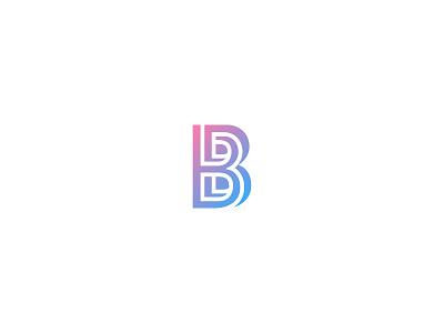 B b bend custom dimension display escher impossible letter logo optical