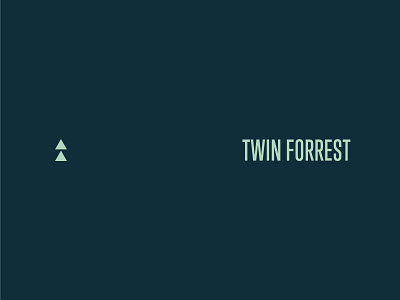 ▲ brand double forrest logo mark shape triangle triangles twin two