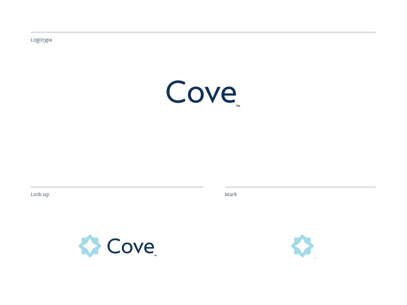 Cove blue brand cyan filter hydration interface logo logotype mark ui water