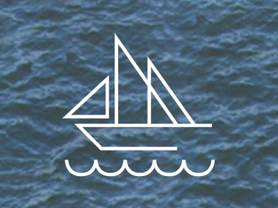 boat boat logo waves