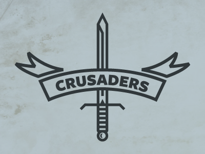 Crusaders banner crusaders logo sword