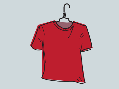 error/success hanger red shirt