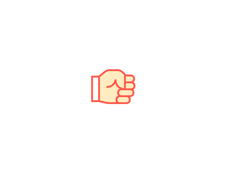 Hands animated brand emoji finger gesture hands icons identity interface motion point red