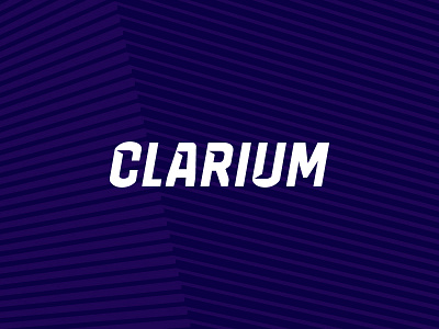 Clarium brand custom font identity logo purple type design typeface typography