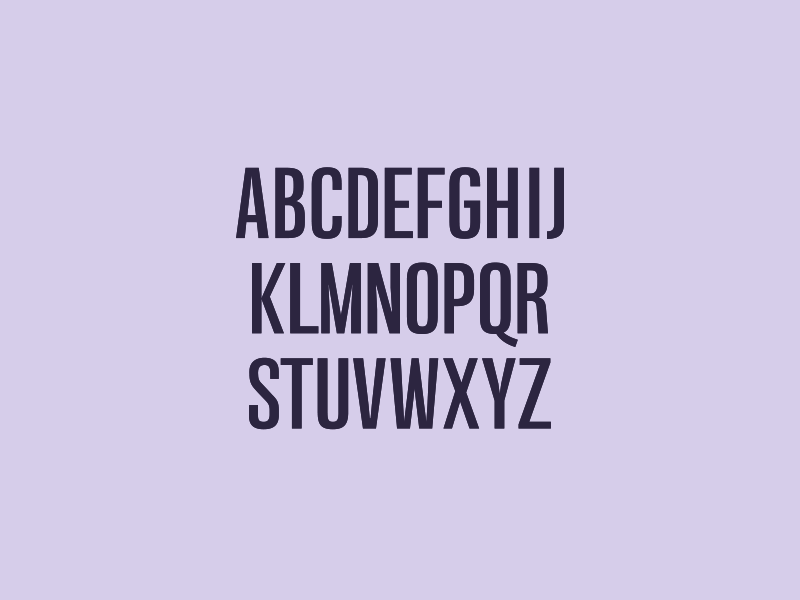 Wolfram Condensed brand condensed custom font purple type type design typography wolfram
