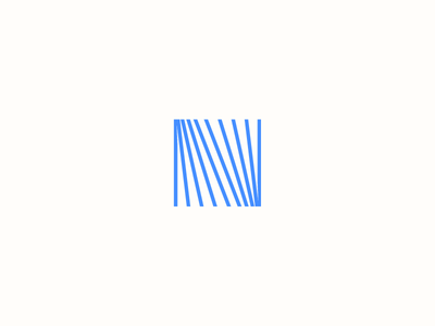 N blue book logo mark monogram n paper writing