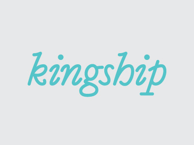 kingship italic lettering type typography