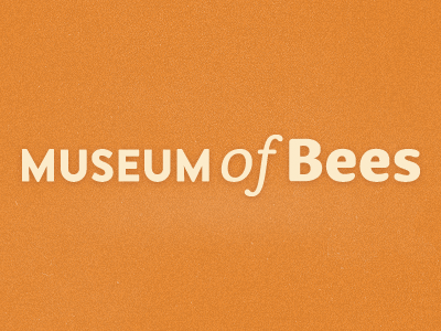 Museum of Bees bee bees logo mark museum